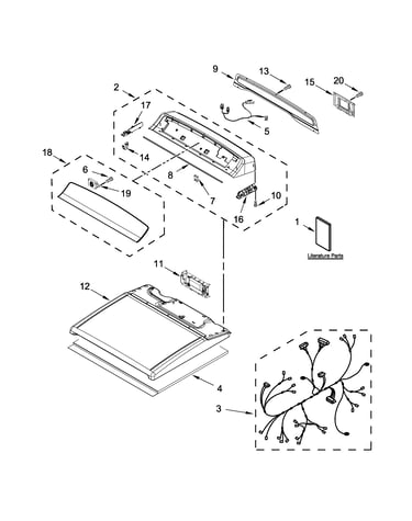 Top and console parts