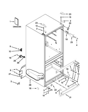 Cabinet parts
