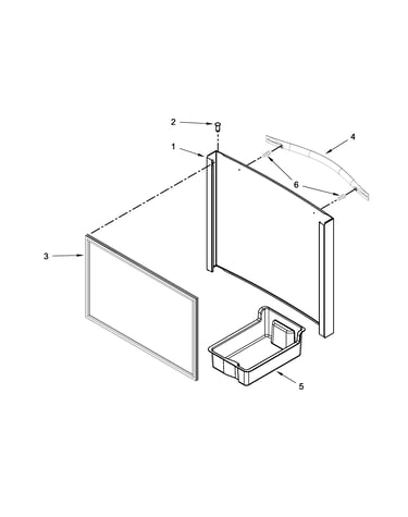 Freezer door parts