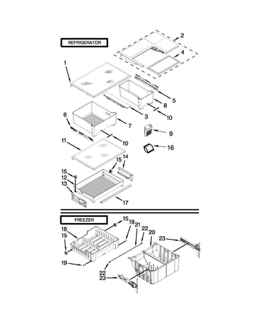 Shelf parts