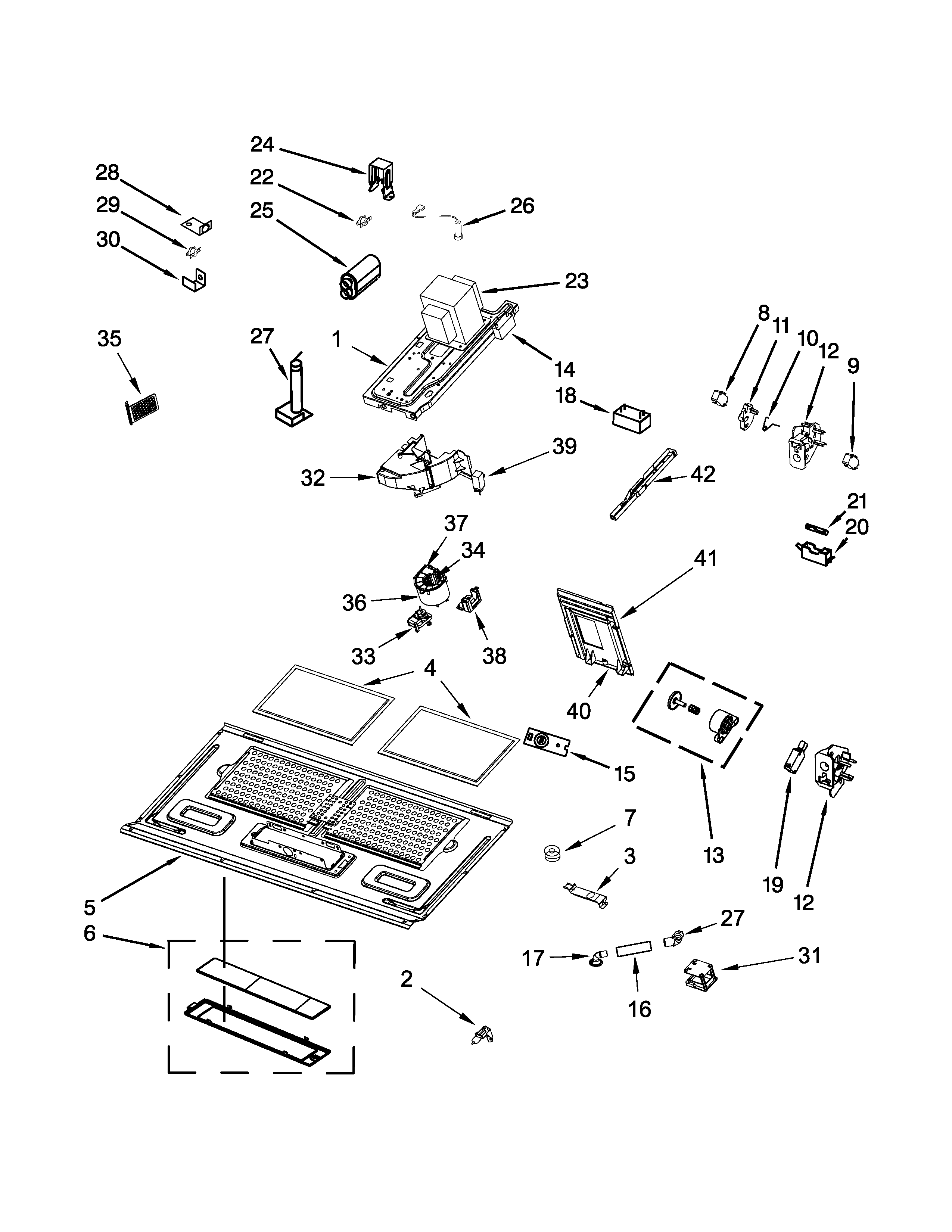 Interior and ventilation parts