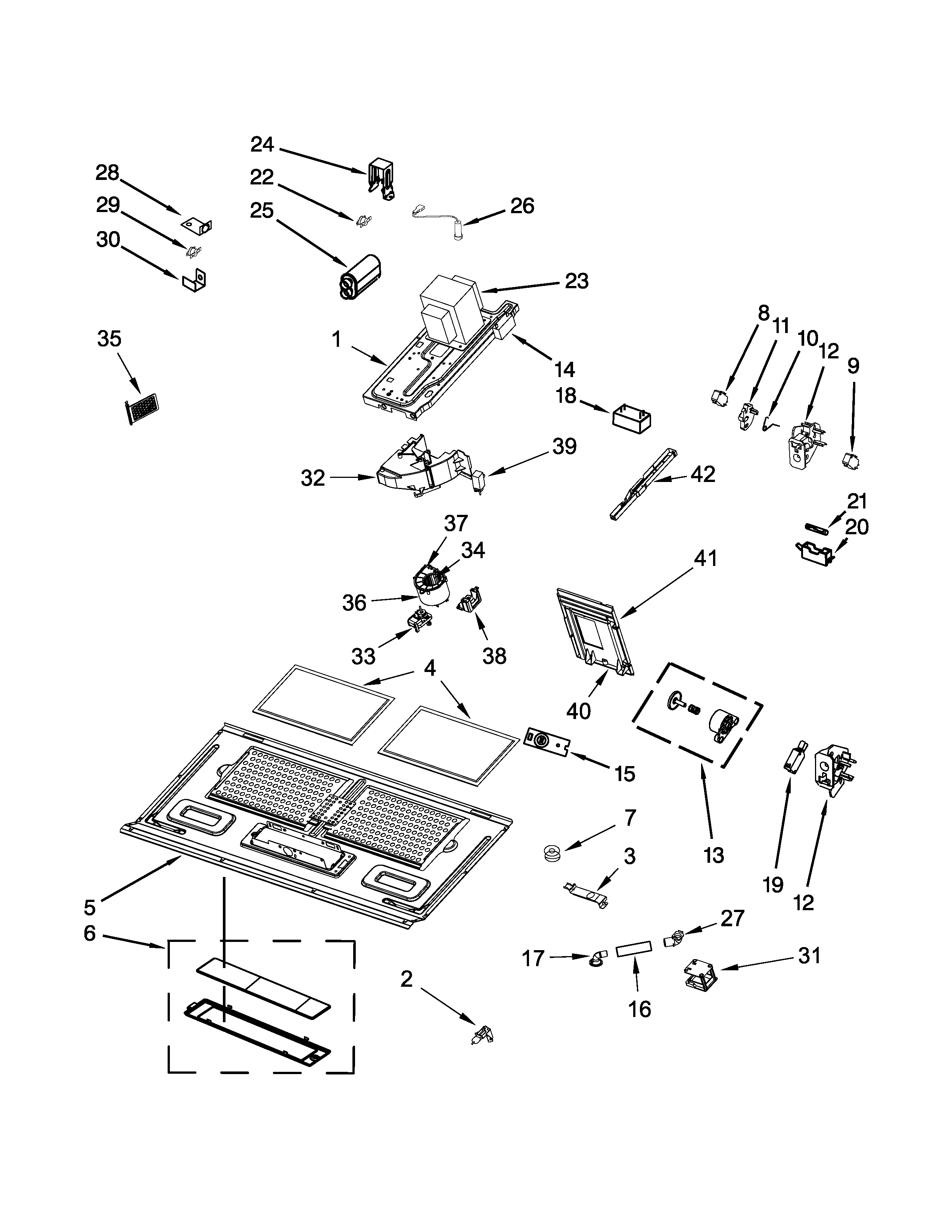Interior and ventilation parts