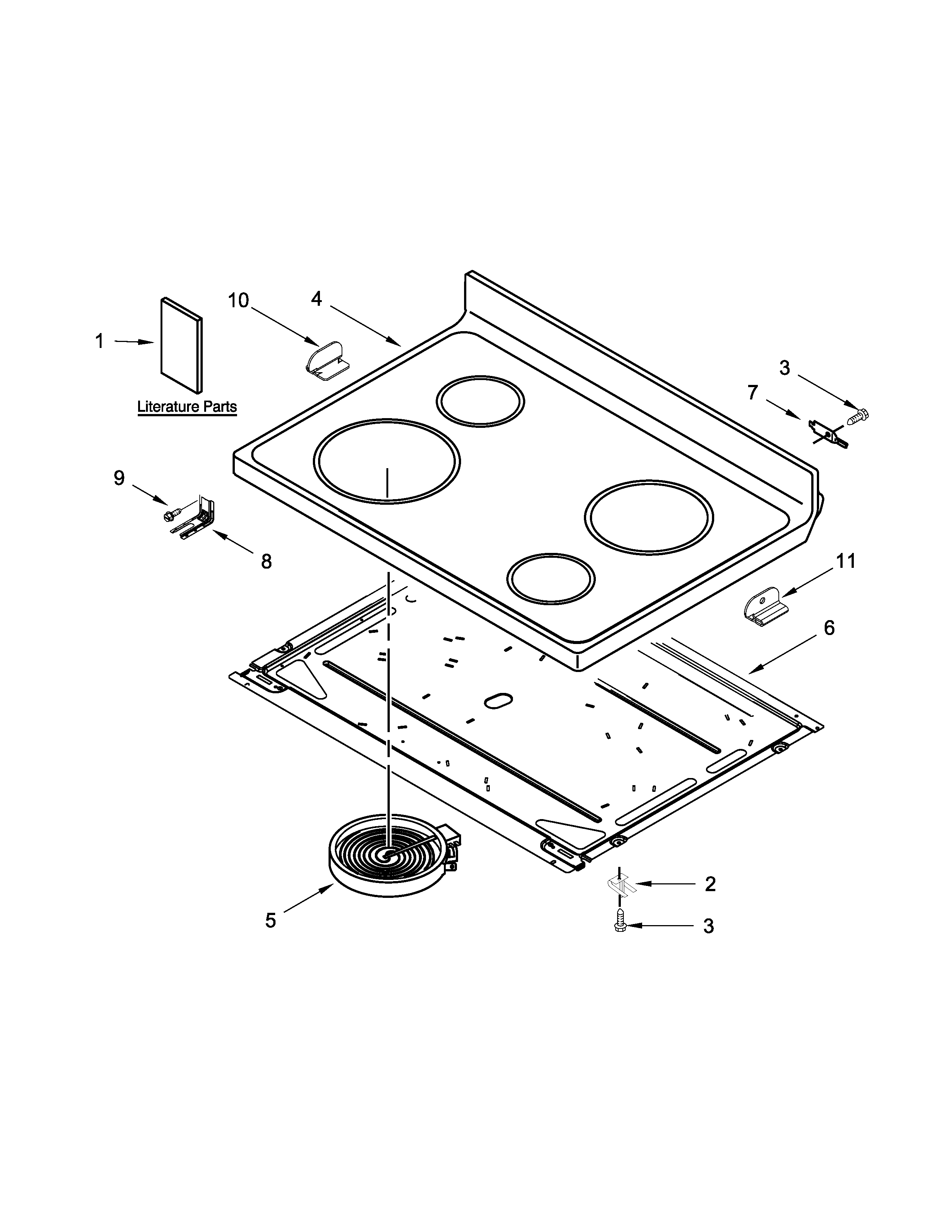 Cooktop parts