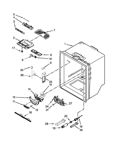 Refrigerator liner parts