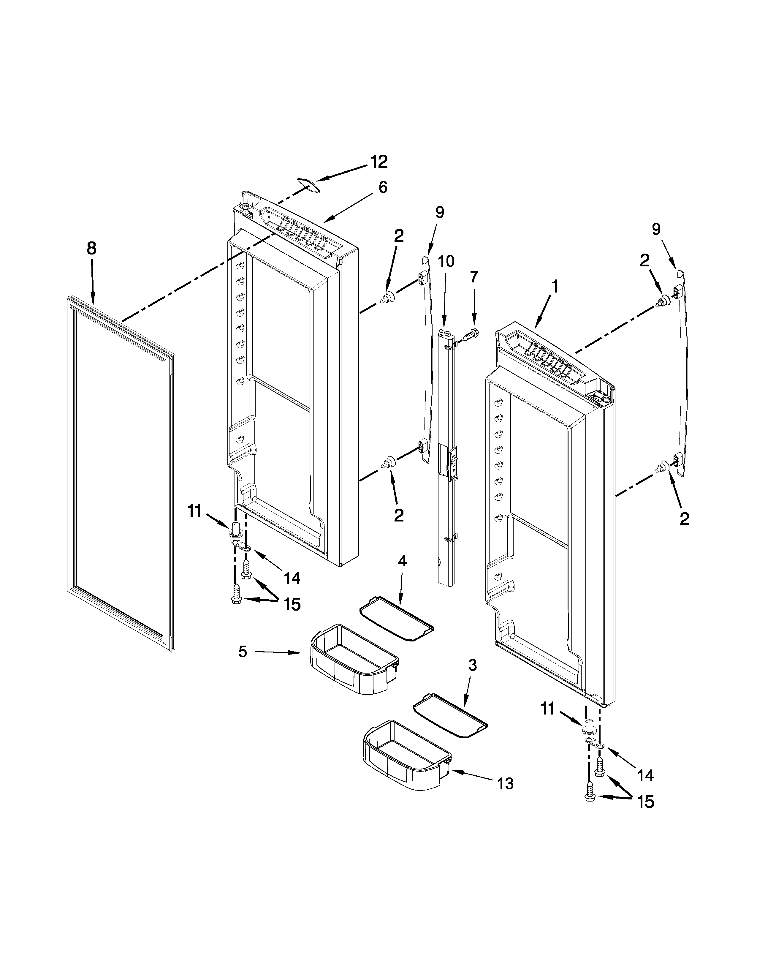 REFRIGERATOR DOOR PARTS