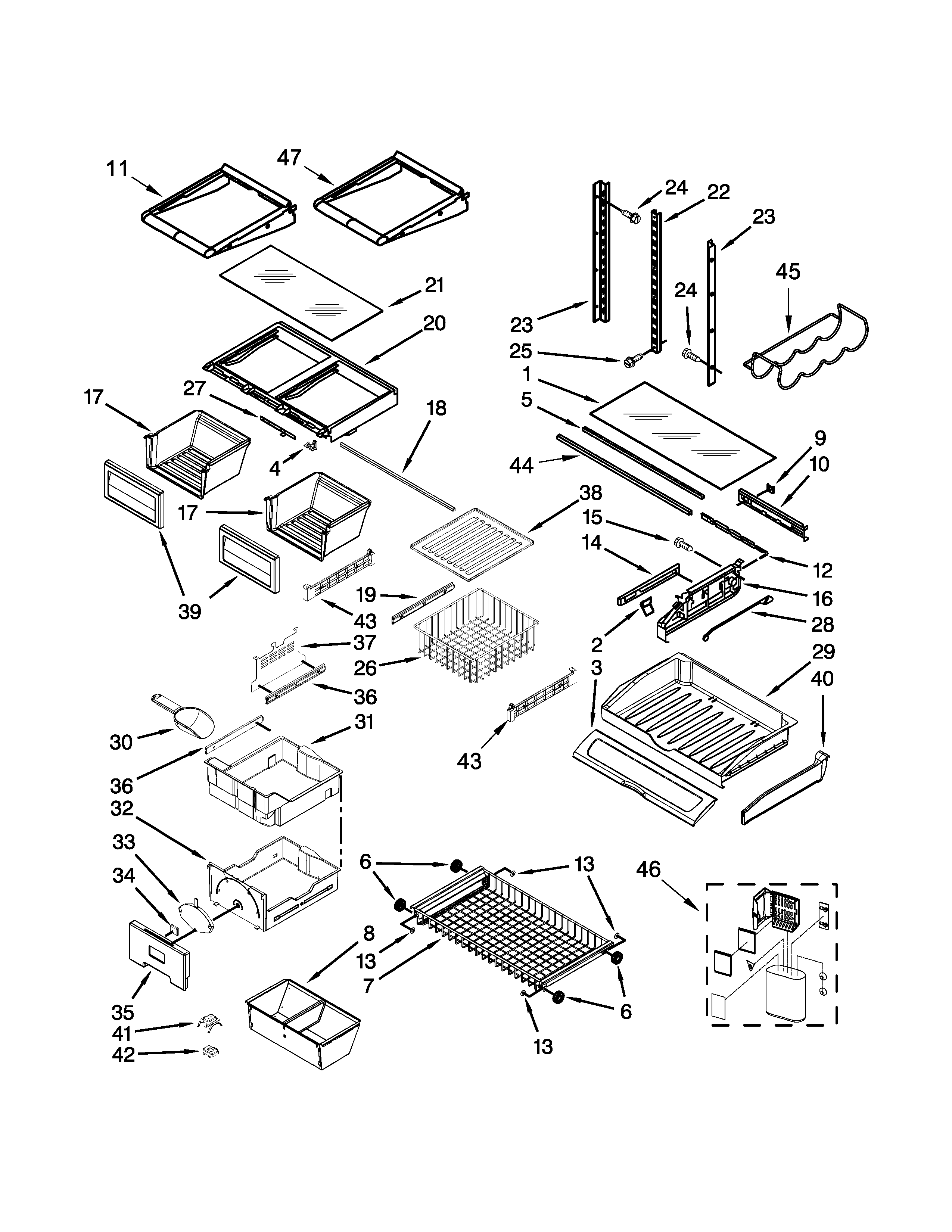 SHELF PARTS
