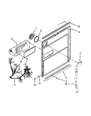 Inner door parts