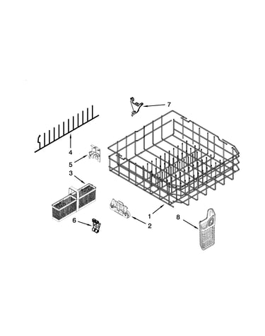 Lower rack parts