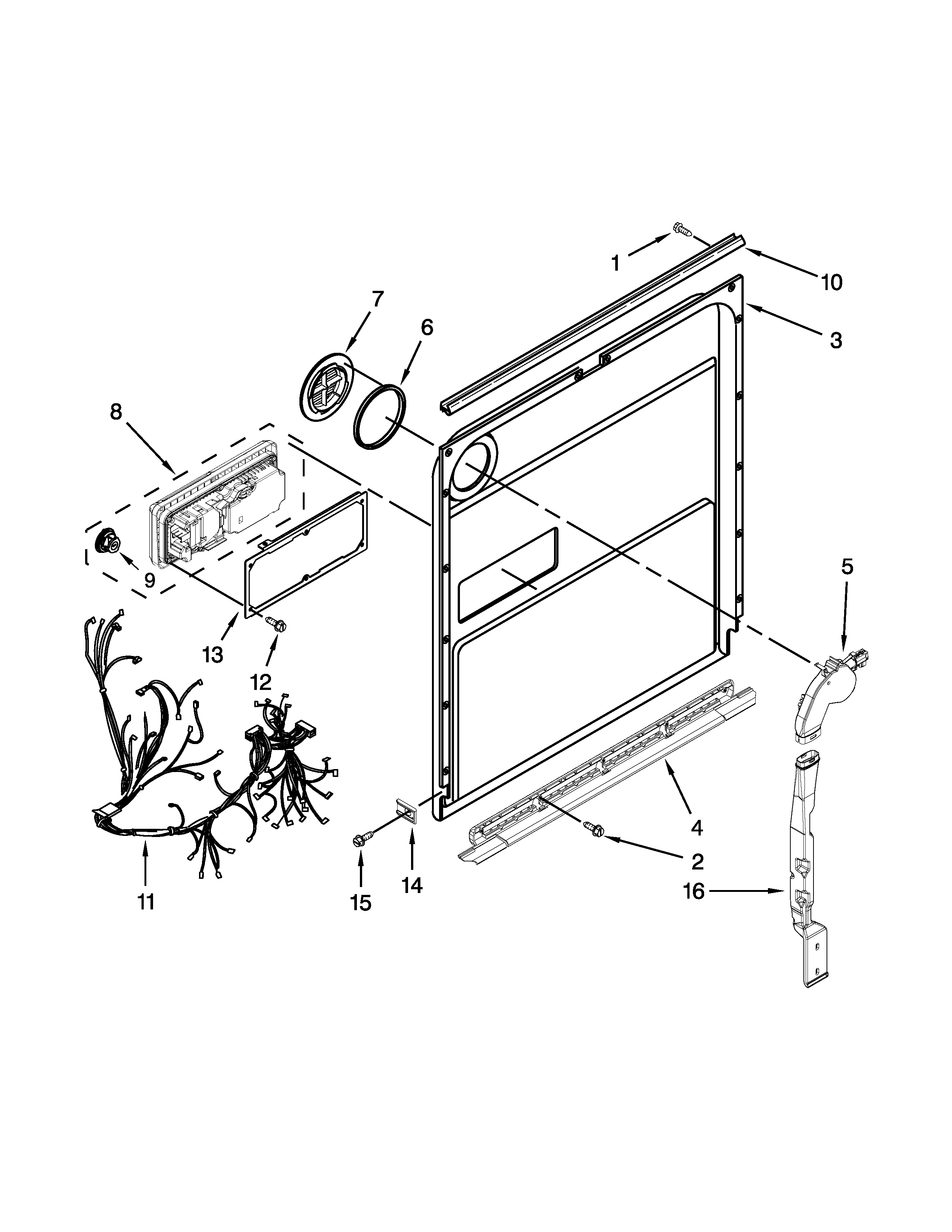 Inner door parts