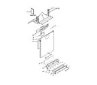 KitchenAid KUDE60HXSS5 door and panel parts diagram