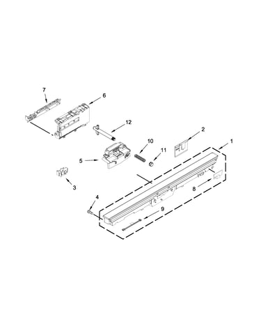 Control panel and latch parts