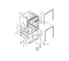 KitchenAid KUDE60HXSS5 tub and frame parts diagram