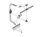 KitchenAid KUDE60HXSS5 upper wash and rinse parts diagram