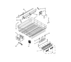 KitchenAid KUDE60HXSS5 upper rack and track parts diagram