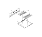 KitchenAid KUDE60HXSS5 third level rack and track parts diagram