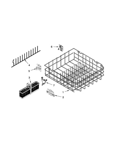 Lower rack parts