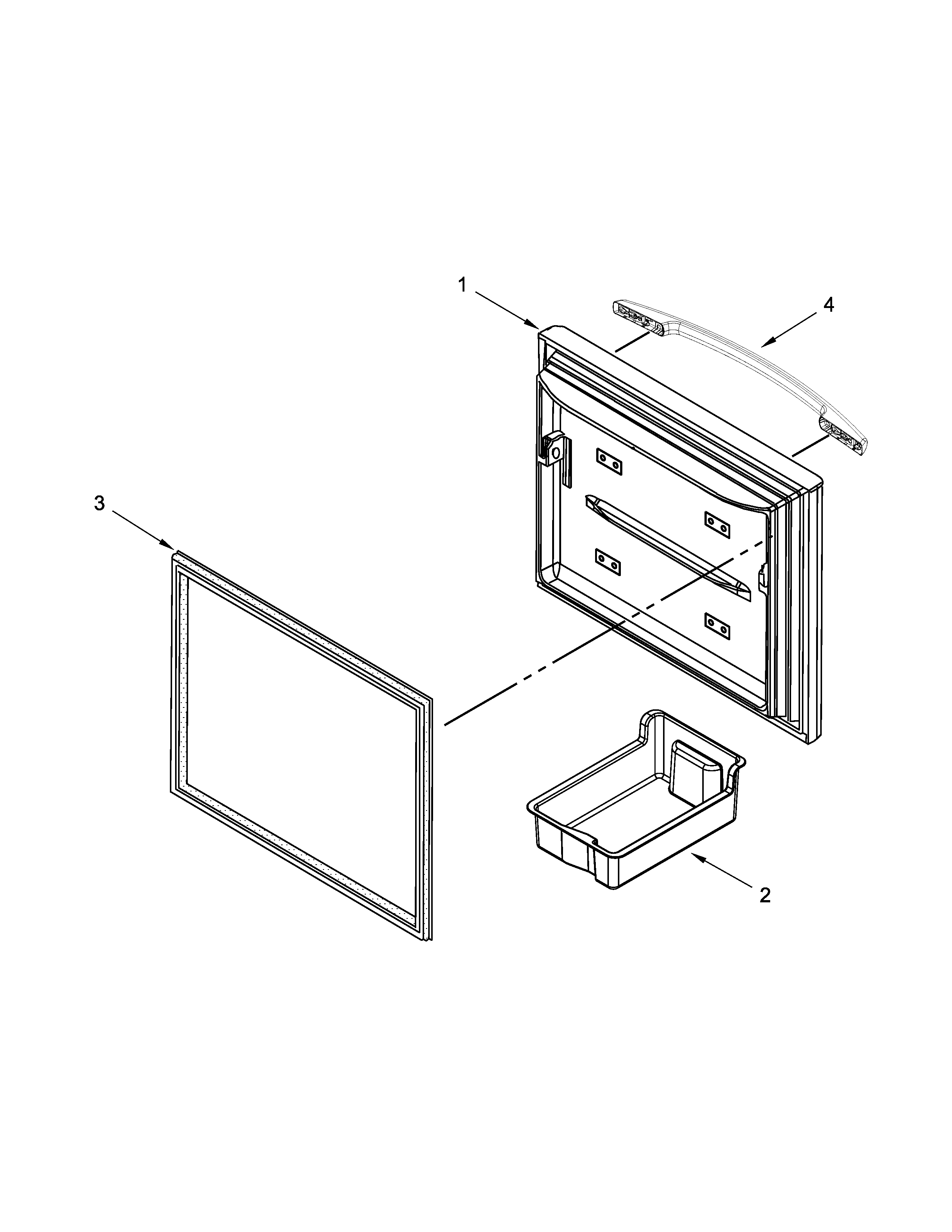 Freezer door parts