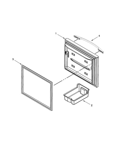 Freezer door parts