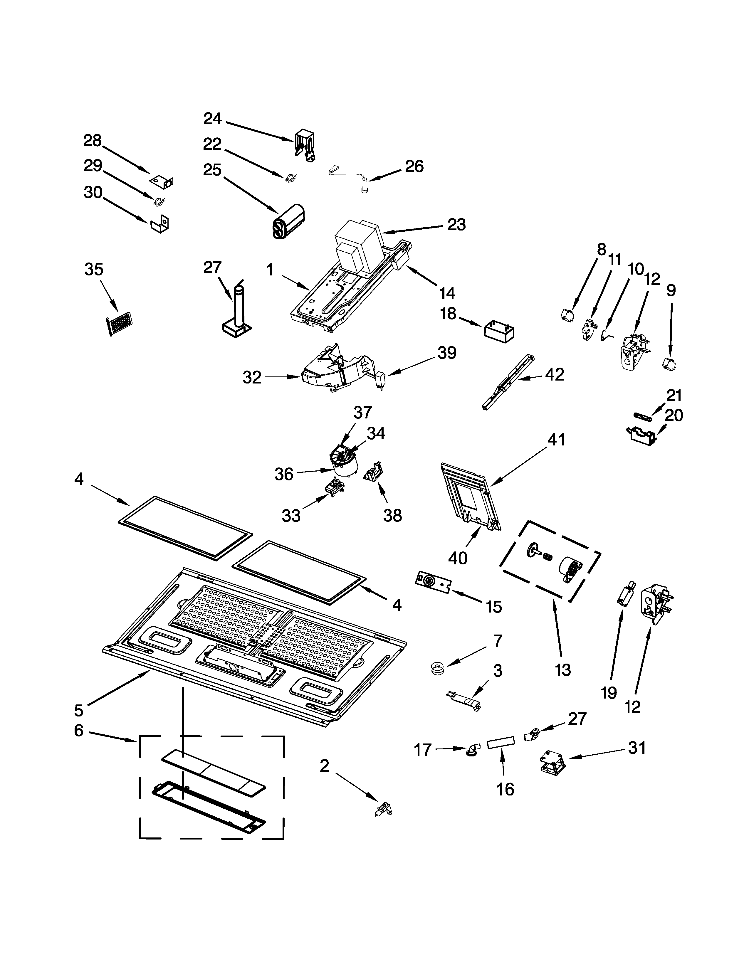 Interior and ventilation parts