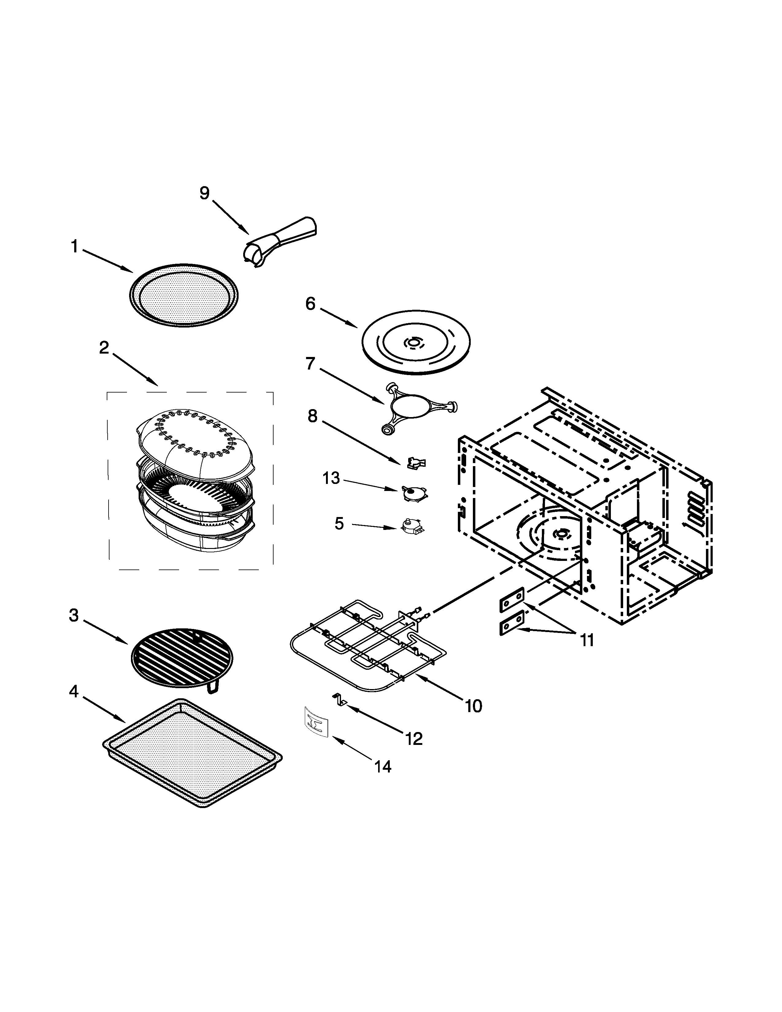 INTERNAL MICROWAVE PARTS