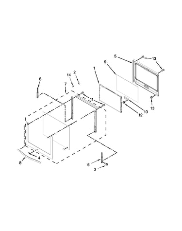 Oven door parts