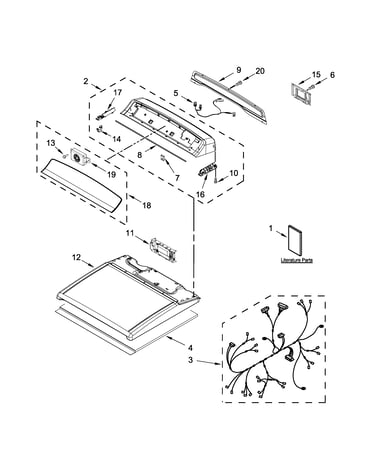 Top and console parts