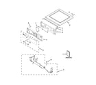 Whirlpool WGD87HEDW1 top and console parts diagram
