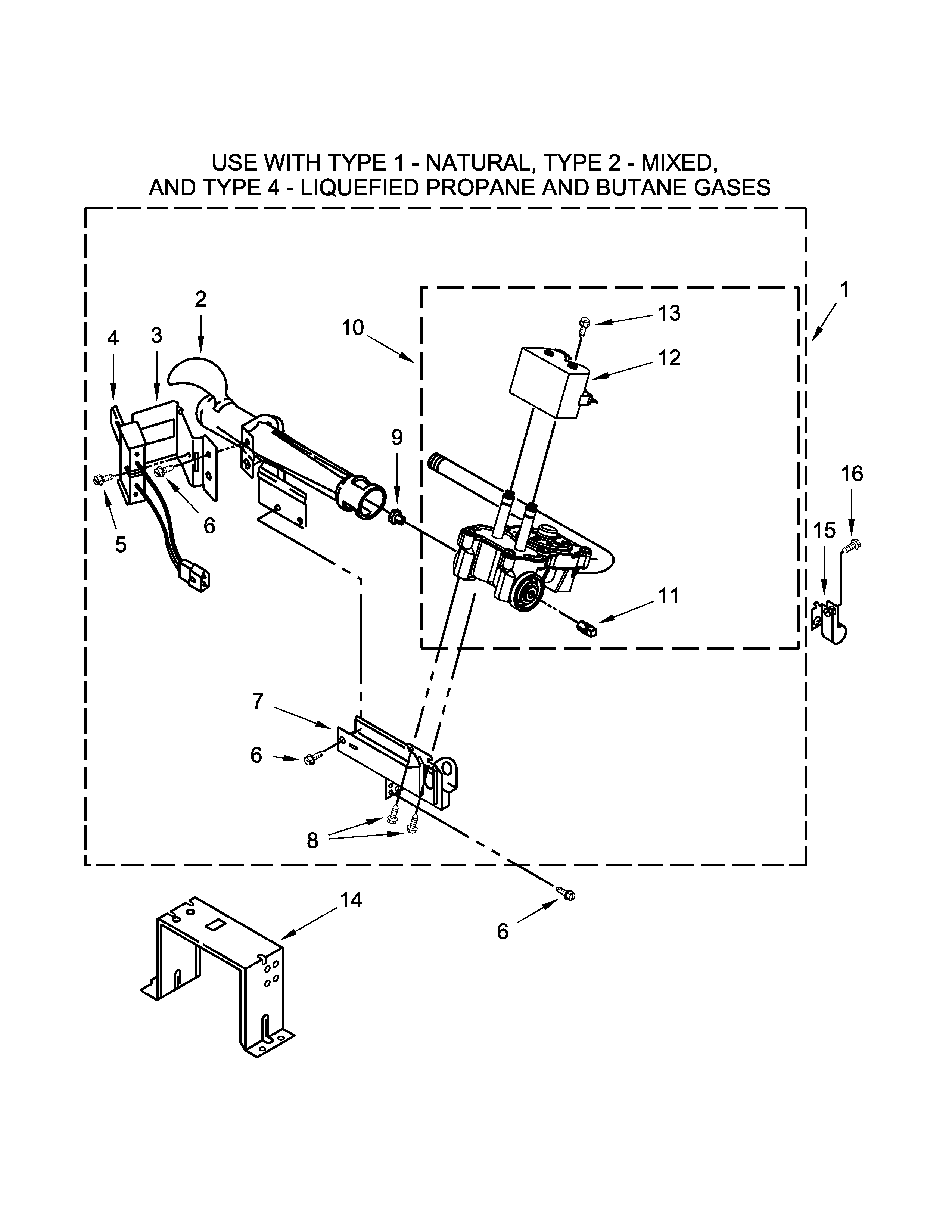 W10307147 BURNER ASSEMBLY PARTS