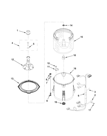 Basket and tub parts