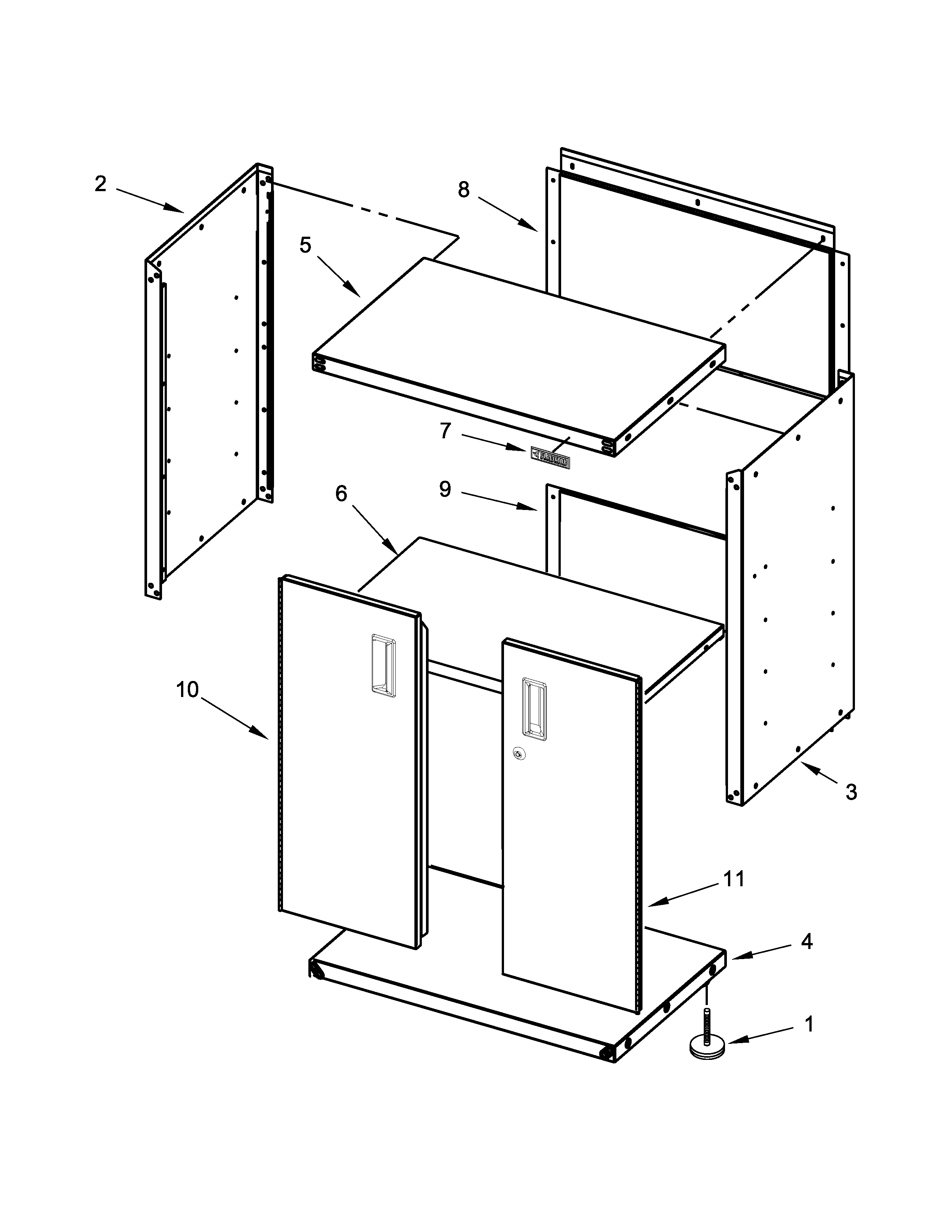 Full door gearbox parts
