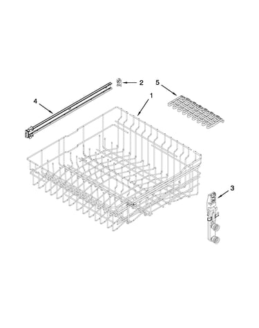 Upper rack and track parts