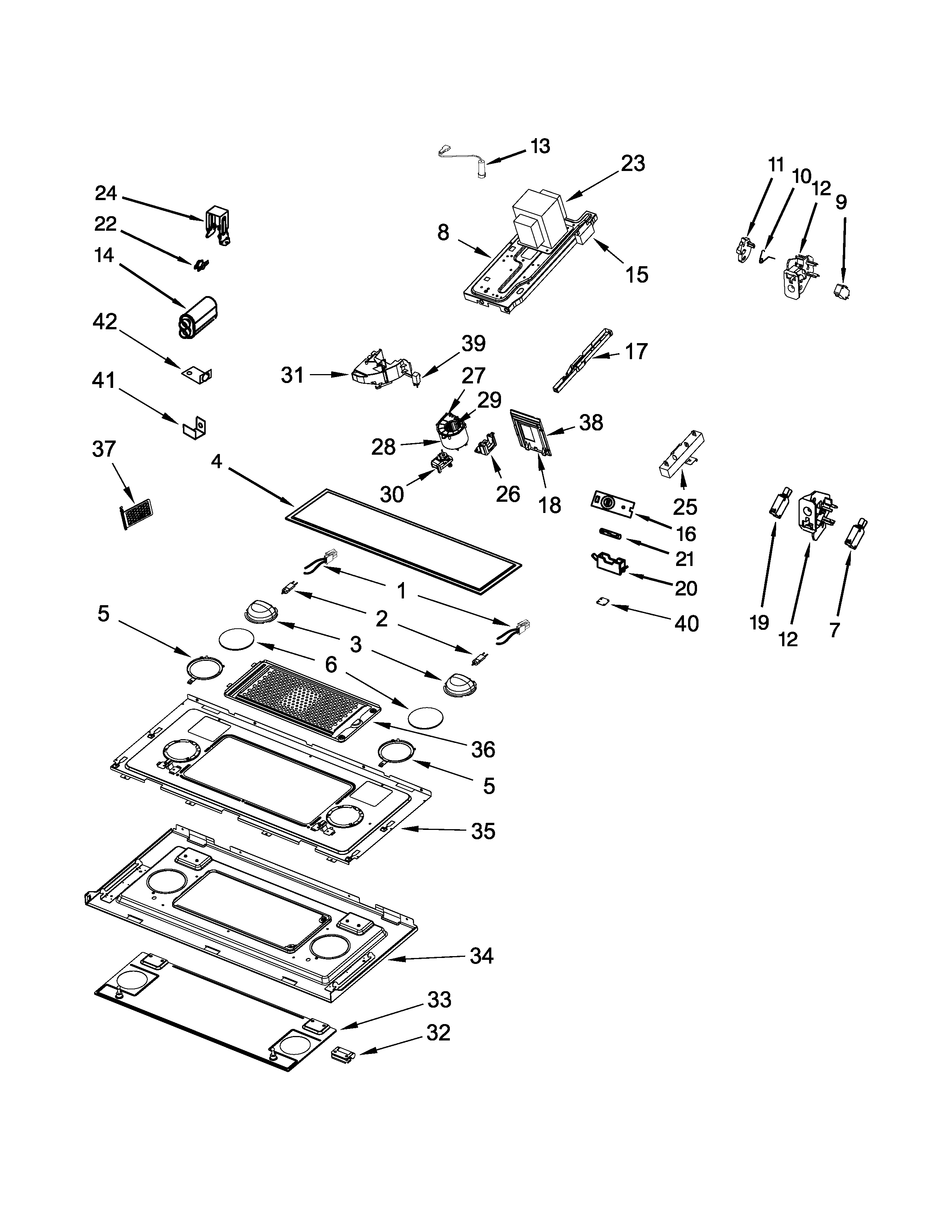 Interior and ventilation parts