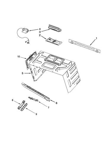 Cabinet and installation parts