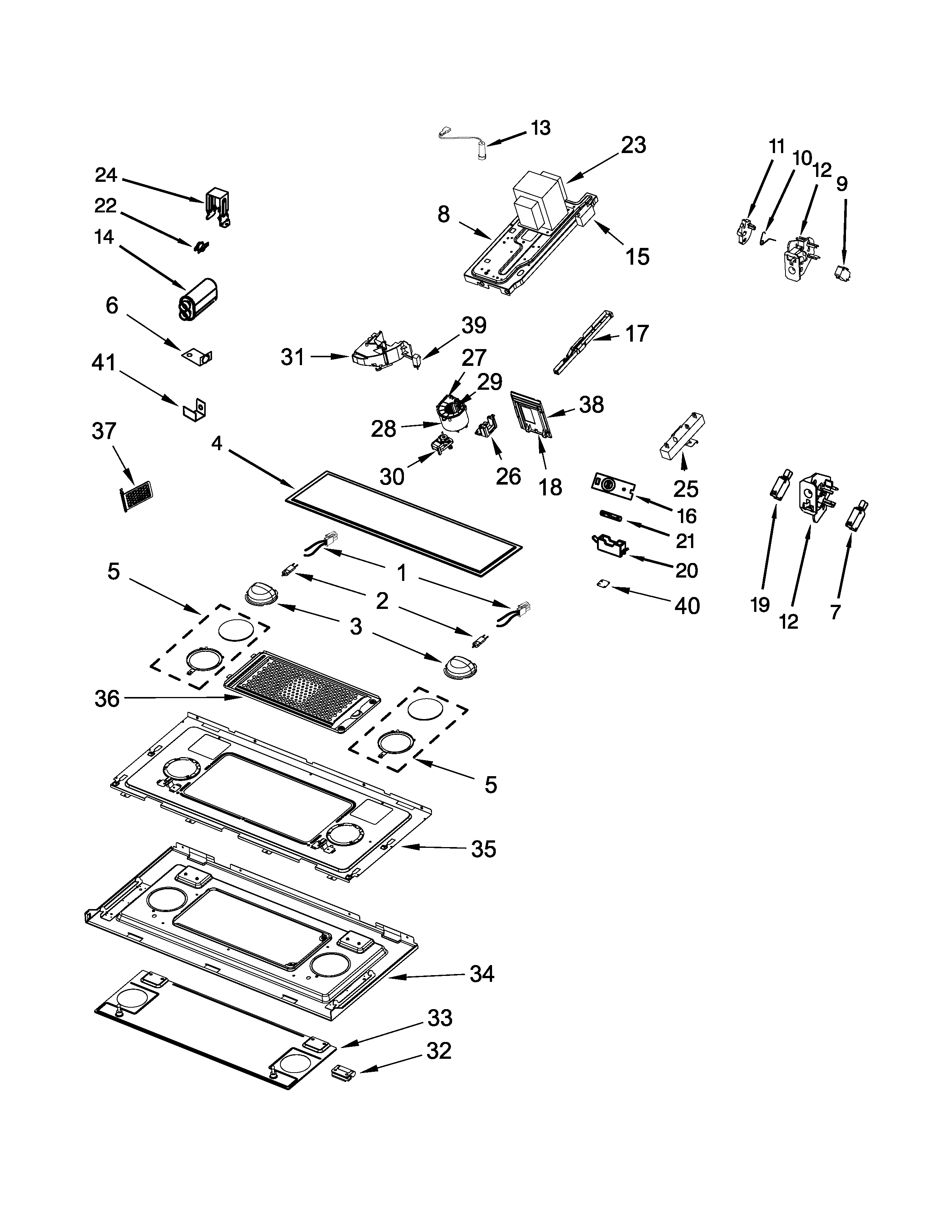 Interior and ventilation parts