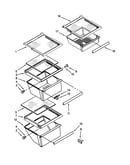 Refrigerator shelf parts