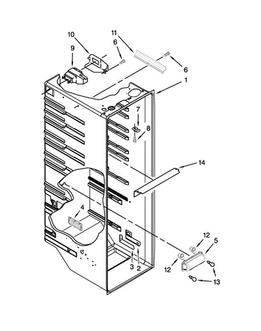 Refrigerator liner parts