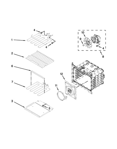 Internal oven parts