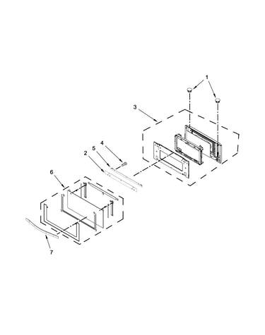 Microwave door parts