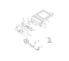 Whirlpool WED97HEDBD1 top and console parts diagram