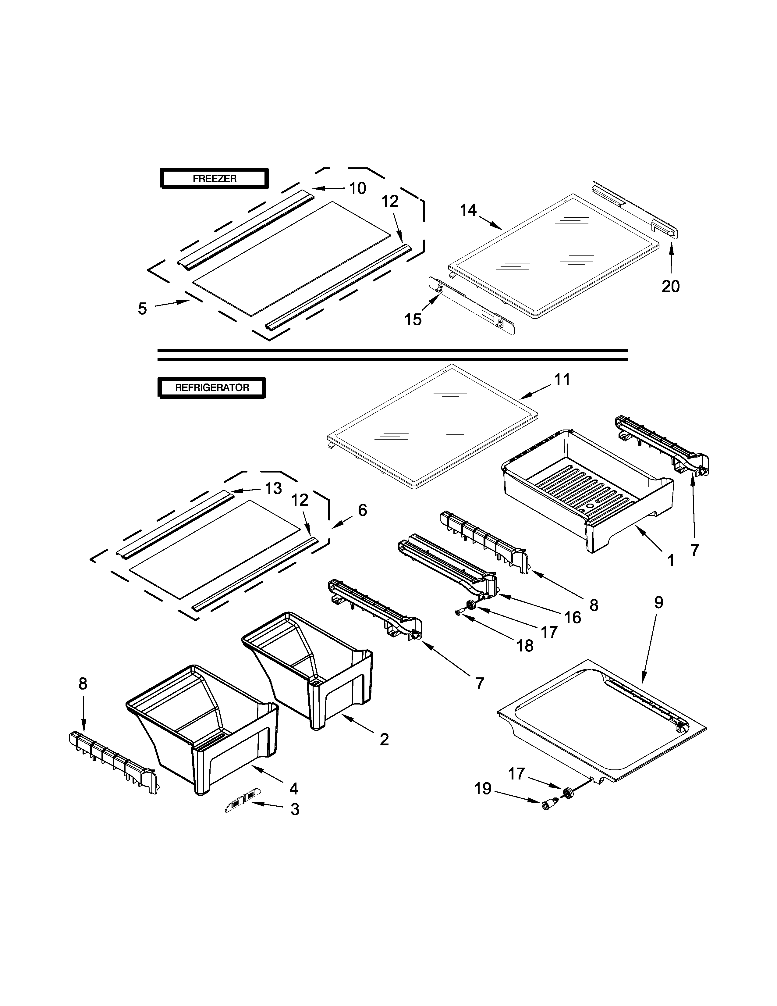 SHELF PARTS