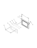 Microwave door parts