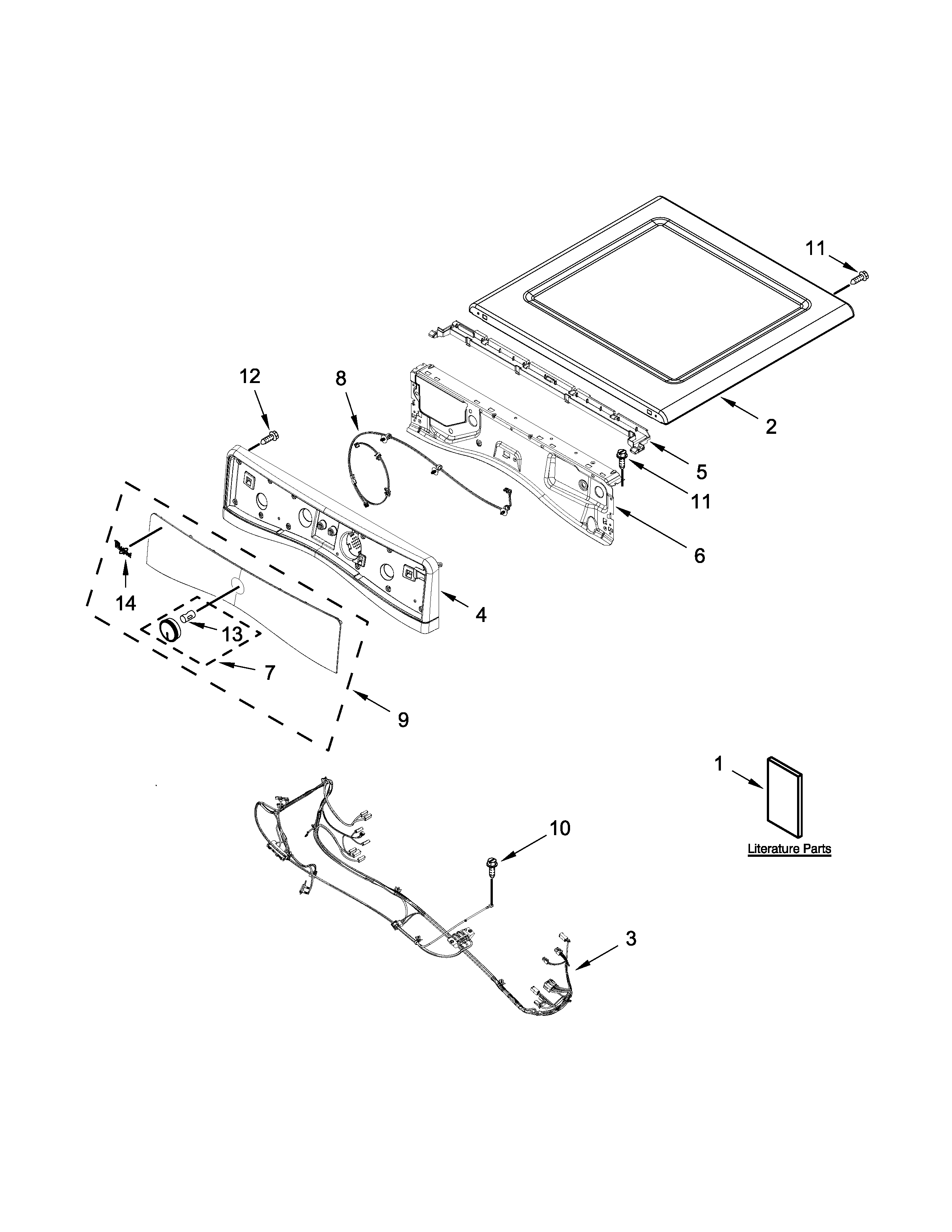 Top and console parts