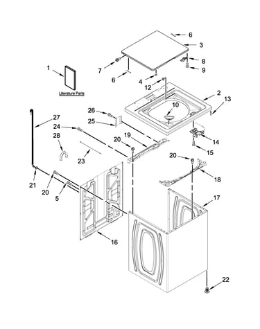 Top and cabinet parts