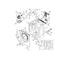 Whirlpool YWED97HEDW1 cabinet parts diagram