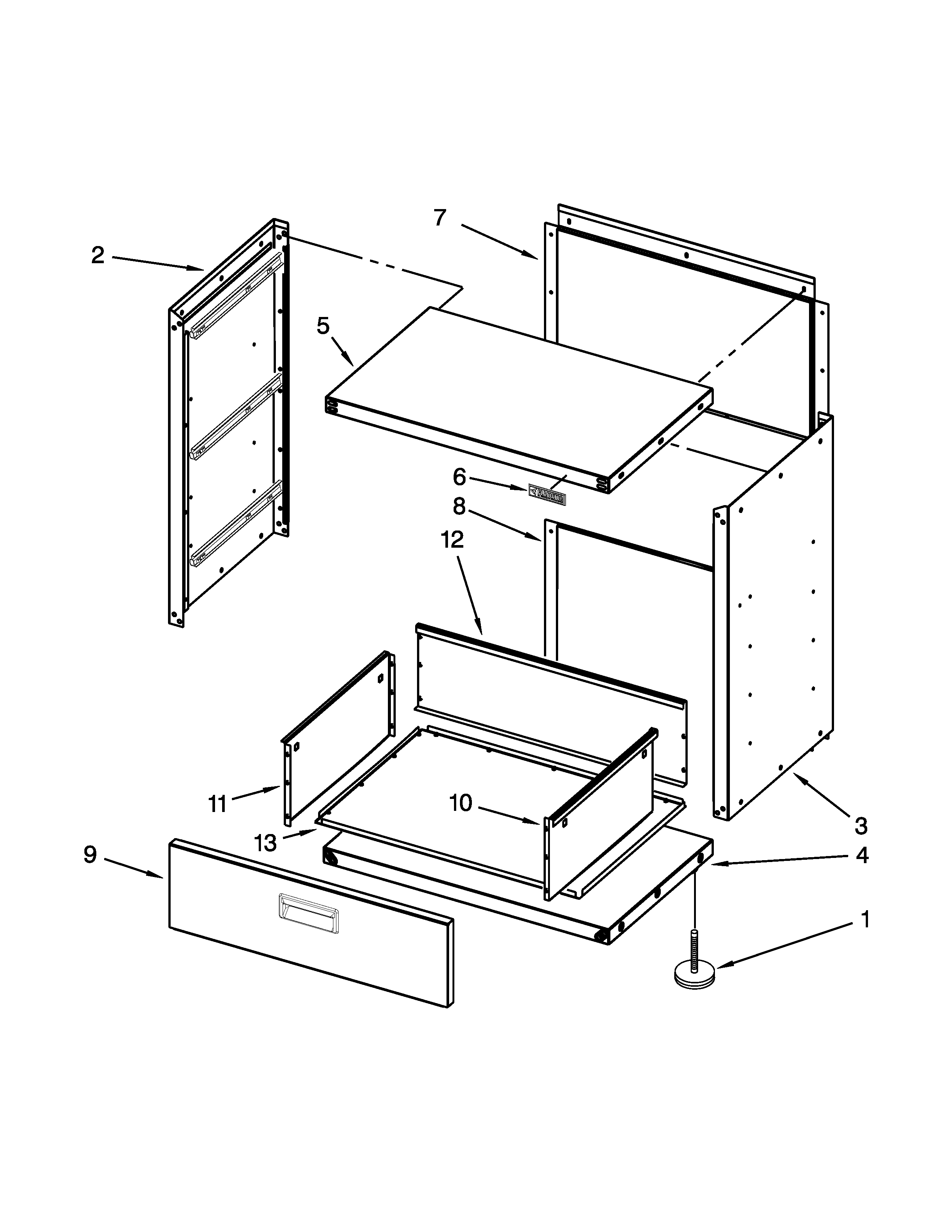 3-drawer gearbox parts