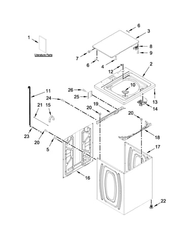 Top and cabinet parts