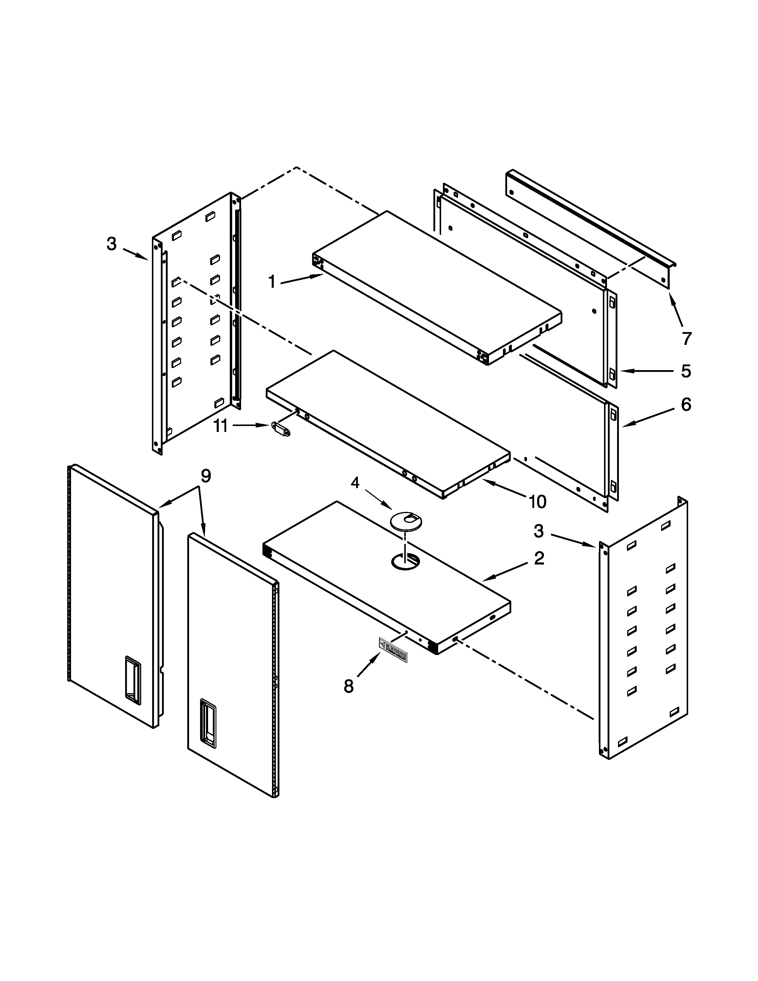 28" wall gearbox parts