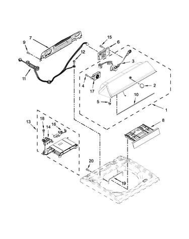 Console and dispenser parts