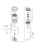 Motor, basket and tub parts