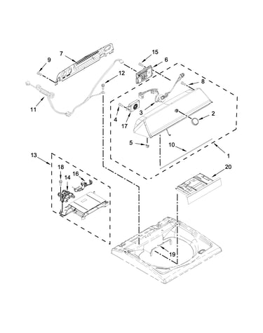 Console and dispenser parts
